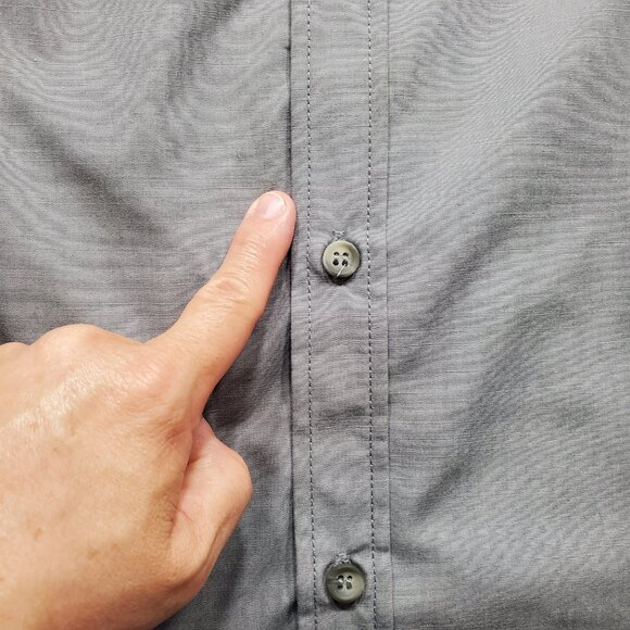 Chef Works Urban Collection Long Sleeve Button Up Chef Shirt Gray Men Sz XL - Picture 11 of 11